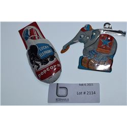 2 LUCKY ELEPHANT POPCORN TOY PREMIUMS