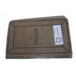 CNR 1911 MINUTES BOOK FROM PRINCE ALBERT