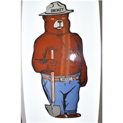 HEAVY PORCELAIN SMOKEY BEAR SIGN