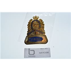 MOOSE JAW POLICE BADGE / TIAWAN