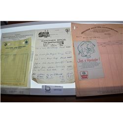 GASOLINE PAPER LOT / RED INDIAN / BUFFALO