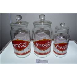 COCA COLA RAVENSHEAD 1970S CANISTER SET 2 BRITISH I CANADIAN