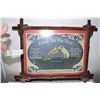Image 1 : ANTIQUE RCA VICTOR SIGN / CARVED WOODEN FRAME