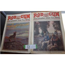 1929 1928 CANADIAN ROD & GUN MAGAZINES