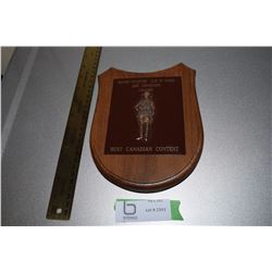 MILITARY COLLECTORS / CANADA PLAQUE