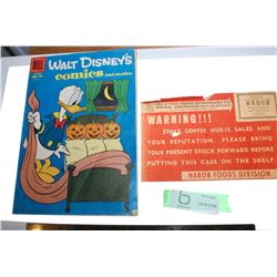 DISNEY 10 CENT COMIC /SCHWINN AD & STORE NABOB COUPON