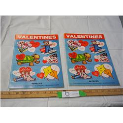 (2) 1980 VALENTINE BOOKS CONTAINS 51 VALENTINES EACH