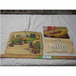 (2) VINTAGE CALENDARS