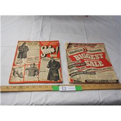 2X THE MONEY / ARMY & NAVY CATALOGUES (ONE IS 1958)