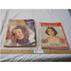 1918 RED BOOK MAGAZINE, SIMPSONS 1941 CATALOGUE (ROUGH CONDITION)