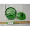 Image 2 : GREEN GLASS CANDY DISH