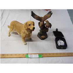 DOG ORNAMENTM EAGLE (HAS BROKEN WING) ORNAMENT & WATCH