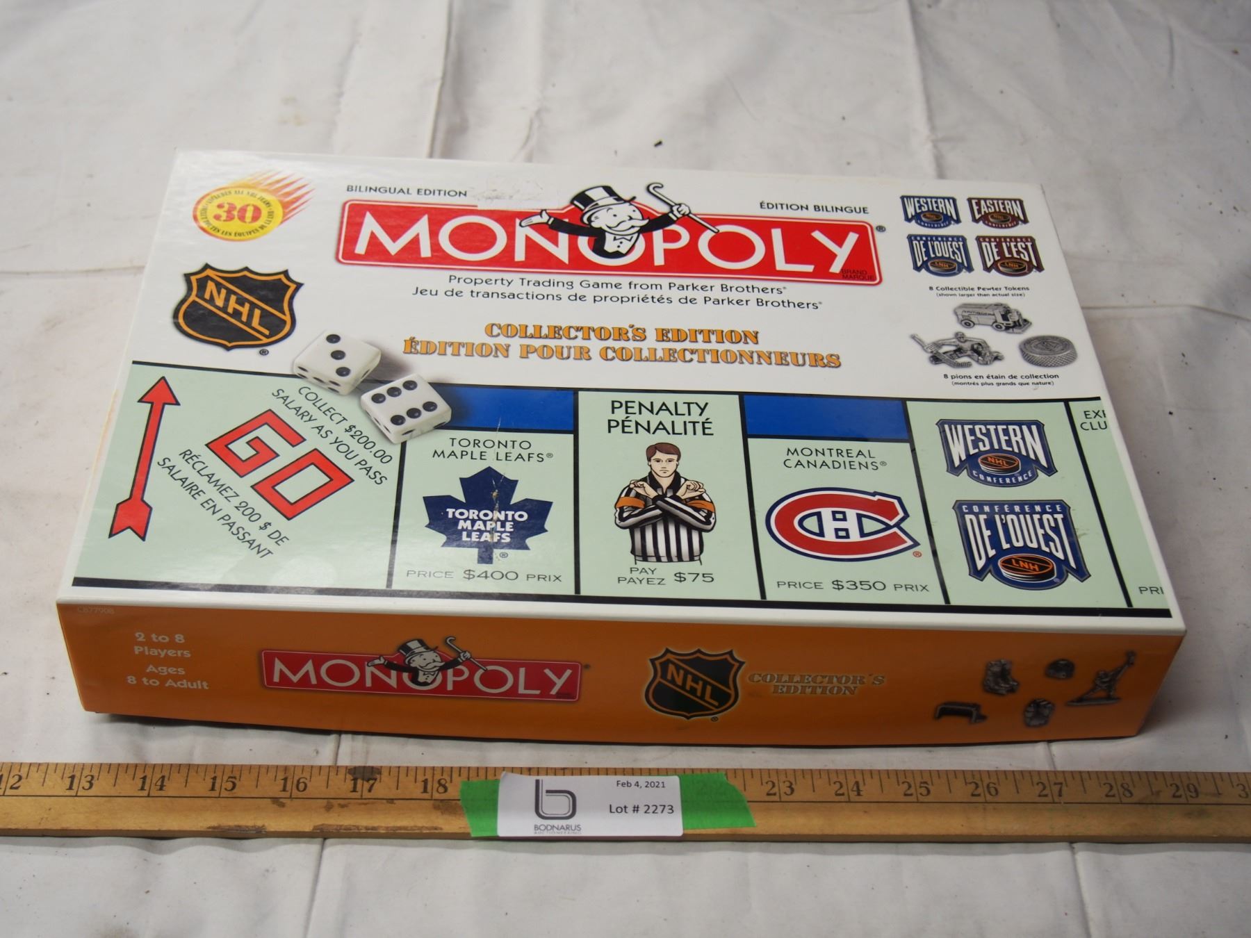 NHL MONOPOLY COLLECTORS EDITION GAME