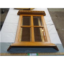 MIRROR IN WODDEN FRAME (33X20 IN WIDTH)