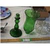 Image 5 : CARDY DISH, SMALL GLASS BOTTLES, & ORNAMENTAL ITEMS