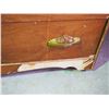 Image 3 : VINTAGE WOODEN DRESSER WITH MIRROR ON CASTERS (42 X 18 X 68 TOTAL HEIGHT)