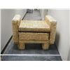 Image 1 : WICKER CHAIR STORAGE UNIT