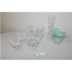 PINWHEEL CRYSTAL & AGATE VASE