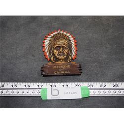 MEDICINE HAT CANADA WOODEN WALL HANGING