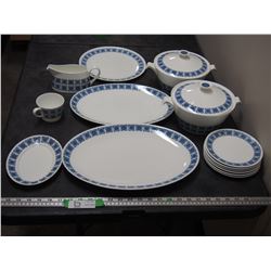 14 PIECE ROYAL TUSCON FINE BONE CHINA