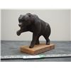 Image 2 : RON FLAMING 2001 BASWOOD BEAR CARVING WAX FINISH (7 1/2" TALL)