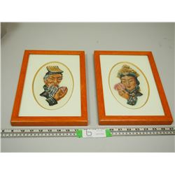 2X THE MONEY / ORIENTAL STICHING IN FRAMES