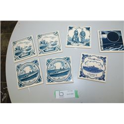 COLLECTOR HOLLAND-AMERICA LINE DATED TILES
