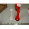 Image 5 : CERAMIC & GLASS DECORATIVE VASES