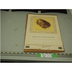 50TH ANNIVERSARY FORD MOTOR CO CALENDER 1953