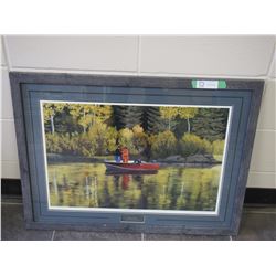 PICTURE IN FRAME BY C.D HIEBERT (31 1/2 X 24 IN WIDE)