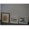 Image 1 : (3) PICTURES IN FRAMES (BIGGER ONE 21 X 26" LONG)