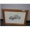 Image 1 : PICTURE IN FRAME OF 1929 FORD MODEL A (20 1/2 X 28" LONG)
