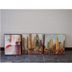 (3) DECORATIVE PIECES