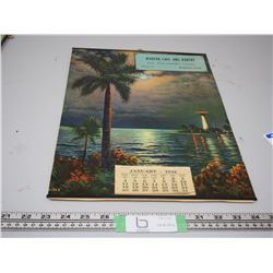 1942 WADENA ADVERTISING CALENDER