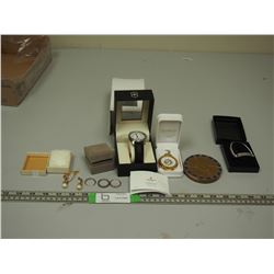 SWISS ARMY WATCH & COSTUME JEWELRY