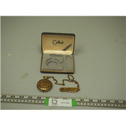 COLIBRI SWISS QUART POCKET WATCH, KNIFE & CASE