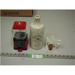 JUBILEE 1887 CREAMER, HUDSON'S BAY BOTTLE, CANDY DISPENSER