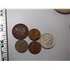 Image 4 : 1964 CANADIAN QUARTER, 1911 CANADIAN PENNY, 1916 U.S PENNY PLUS OTHER COINS