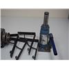 Image 4 : 6 TON HYDRAULIC JACK (WORKING), SHELF BRACKETS, 1/4 HP MOTOR (WORKING)