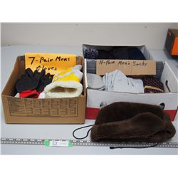 MENS GLOVES, MENS SOCKS, TOUQUES, WINTER HAT