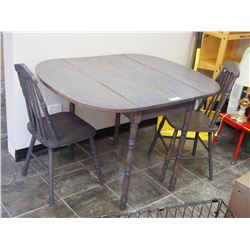 PROP LEAF TABLE (TOTAL LENGTH 44 X 36 WIDE LEAVES DOWN 20"