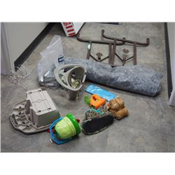 SHOOTING REST, TABLE LEGS, PLUS MISC