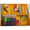 Image 5 : 2X THE MONEY / FISHING TACKLE BOXES WITH HOOKS