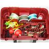 Image 2 : TACKLE BOX WITH FISHING LINE & HOOKS