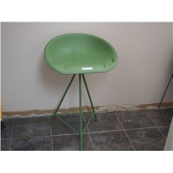 TIN SEAT ON STAND
