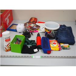 CRAYONS, ROUGHRIDERS TOQUE AND MISC