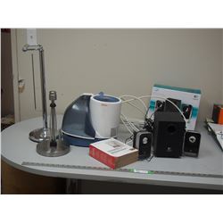 JUNBEAM HUMIDIFIER, SPEAKERS & MISC
