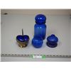 Image 1 : LOT OF BLUE GLASS