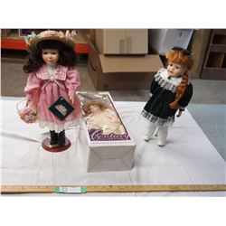 (3) PORCELAIN DOLLS