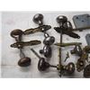 Image 2 : SET OF 8 ANTIQUE DOORKNOBS + LOCKS
